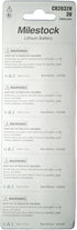 Milestock 10-Pcs 3-Volt Ultra2 Ultra-2 Lithium Coin Cell Battery for One Touch Blood Glucose Meter, Sugar Monitor