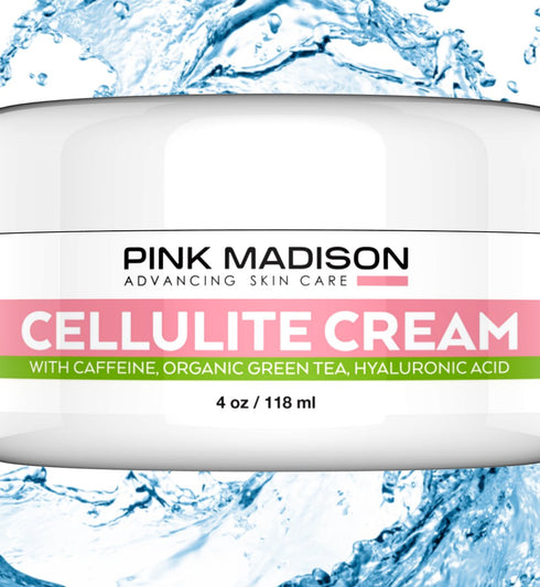 Skin Tightening Cellulite Remover Cream with Caffeine, Organic Green Tea & Hyaluronic Acid