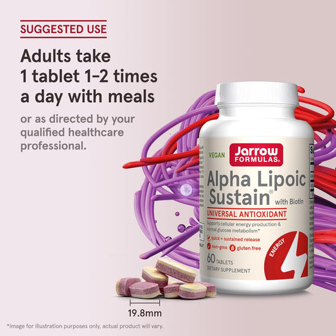 Jarrow Formulas Alpha Lipoic Sustain 300mg, 60 Count