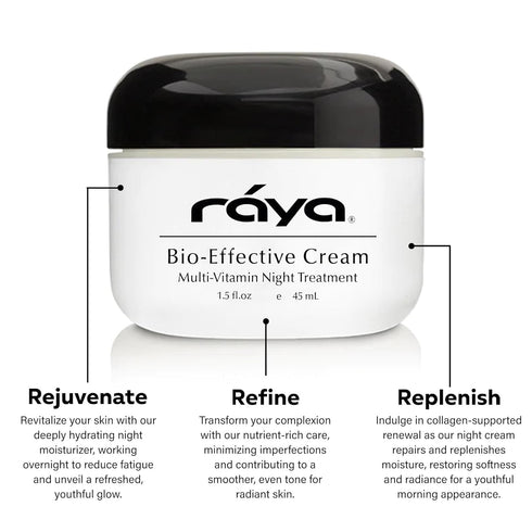 Raya SPA Bio-Effective Night Cream | Anti-Aging Facial Moisturizer for Deep Recovery & Wrinkle Repair