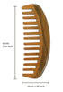 Louise Maelys Wooden Wide Tooth Comb for Curly Hair - Anti-Static Sandalwood Hair Combs for Adults and Kids