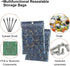 Holographic Bags 4x6 Inch, 100PCS Star Pattern Resealable Mylar Zip Lock Bags for Food Storage and Jewelry