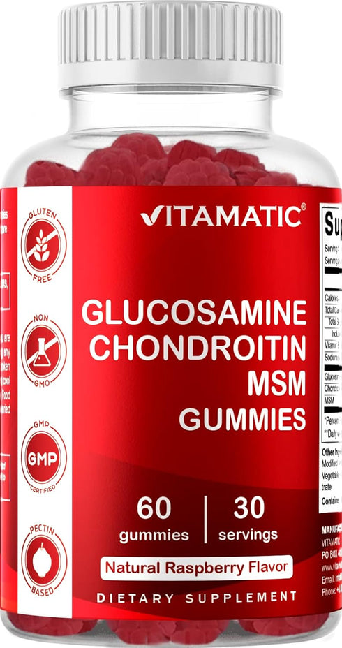 Vitamatic Glucosamine Chondroitin Gummies 2 Pack with MSM & Vitamin E - 60 Gummies