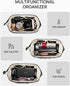 Telena Puffer Makeup Bags for Women: Nylon Puffy Padded Makeup Organizer Case, Wide-Open Travel Pouch