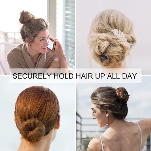 Spiral Bobby Pins Brown, 20 Pcs Premium Spin Pins for Hair with Storage Tin, Non Scratched Twist Screw