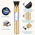 Professional Hair Clippers for Men, Electric Haircut Kit, Waterproof Rechargeable T Blade Trimmer with Guide Combs