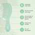 Wet Brush Go Green Tea Tree Oil Infused Treatment Comb, Wide Tooth Hair Detangler with WaveTooth Design