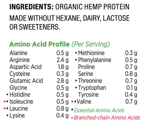 Nutiva Organic Cold-Processed Hemp Protein, Non-GMO Canadian Hempseed, 15g, 16 Ounces