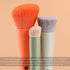 KINGMAS 3Pcs Makeup Brush Set, Foundation, Contour, Concealer, Under Eye & Blusher Kabuki Brushes for Face Blending