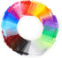100pcs Drawstring Organza Jewelry Candy Pouch, Party Wedding Favor Gift Bags (6x8, Mixed Color)