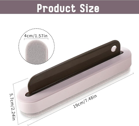 Small Squeegee: Mini Soft Window Scrubber, 2 in 1 Glass Cleaning Squeegee for Kitchen, Car, and Bathroom