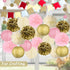 KESOTE Gold Tissue Paper, 14" x 20" Bulk Wrapping Paper for Crafts, Gift Wrap, Floral, Holidays - 60 Sheets