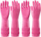 PACIFIC PPE 2 Pairs Dishwashing Cleaning Rubber Gloves, Reusable Waterproof Kitchen Gloves, Large