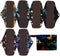 7pcs Set, 1 Mini Wet Bag + 6pcs 10 Inch Regular Cloth Mama Cloth/Menstrual Pads, Reusable Sanitary Pads (Ink)