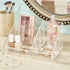 STORi Clear Plastic Vanity Makeup Organizer with 6 Compartments for Brushes, Eyeshadow Palettes, Beauty Supplies