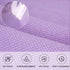 SINLAND Microfiber Glass Cleaning Cloth - 16x16inch Lint Free Cloth for Windows, Mirrors, and Stainless Steel (6-Pack,