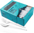 Plastic Forks and Spoons Silverware Set (150PCS) - Heavy Duty Disposable Utensils, 75 Clear Forks and Spoons