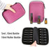 Hipiwe Hard Shell Essential Oil Carrying Case Holds 12 Bottles (Travel Size Organizer, Pink)