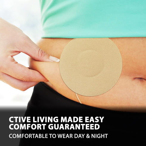 20Pack Universal Adhesive Patches for CGM and Insulin Pumps, Waterproof Pre-Cut Tape Protects Sensors for 7 Days
