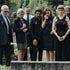100 Pcs Cross Funeral Ribbons - Memorial Ribbon with Safety Pin for Mourning (Purple)