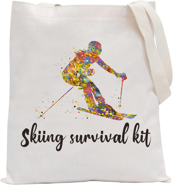 POFULL Skiing Bag, Skiing Team Gifts, Survival Kit for Ski Lovers, Cosmetic Bag