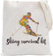 POFULL Skiing Bag, Skiing Team Gifts, Survival Kit for Ski Lovers, Cosmetic Bag