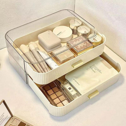 MIUOPUR Stackable Makeup Organizer Drawers, Ideal for Bathroom Vanity, Desk and Dresser Countertops