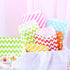 Kesoto 100 Count Multicolored Biodegradable Easter Paper Candy Cookie Bags - Food Safe Treat Bags, 6x5 in (Random 10