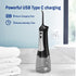 Cordless Water Flosser for Teeth Cleaning, 300ML Portable Electric with 5 Modes & 6 Jet Tips, IPX7 Waterproof for