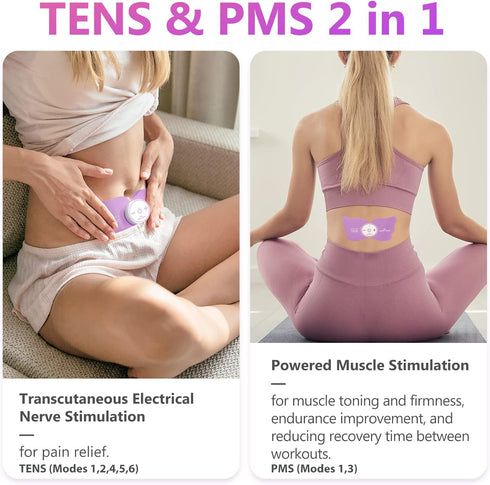Easy@Home Electronic Pain Relief Stimulator, TENS Unit Wireless Muscle Stimulator, Portable Electrode Pads, FSA Eligible