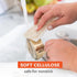 Pack 2 Full Circle Coconut Scrubber Sponges, of Dual-Sided, Plant-Based Sponges Made with Coconut Shells, Cellulose