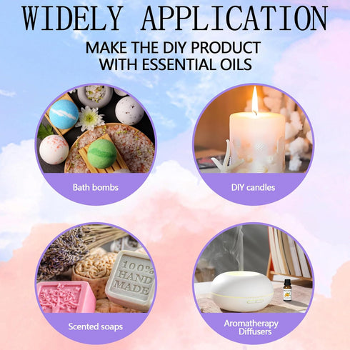 Set-Essential Essential Oils Oils- Perfect for Diffuser,Candle Making,Soap Making -Eucalyptus, Lavender,Cedarwood