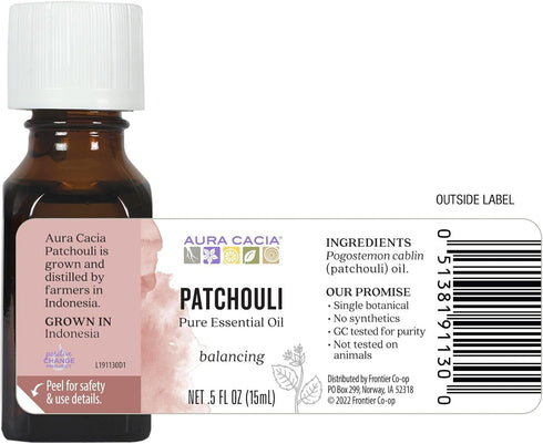 Aura Cacia Dark Patchouli, 0.5 Ounce