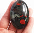Natural Africa Bloodstone Oval Palm Pocket Healing Crystal Massage Spa Energy Stone,Healing Crystal for Therapy Geometry Chakra Balancing