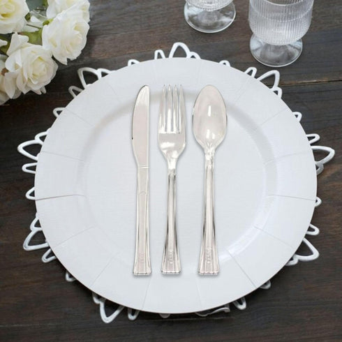 Lillian Tablesettings 48 Count Premium Plastic Fork, Clear
