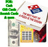 PHAWNGU 4 Pack Easter Basket Stuffers, Money Box for Cash Gift for Teens, Money Holder, Gift Card Holder, Mini Pizza
