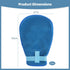 NIMBLOOM 2 6.7x10.6 Pcs Restraint Gloves, Elderly Anti-Scratch Mitts with Zipper Opening, Extended Straps, Finger