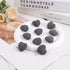 Set, 0.9 Inch, 10 rockcloud Black Lava Rock Stone Heart Shape Pocket Stones Dyed Lava Rocks Aromatherapy Essential Oil