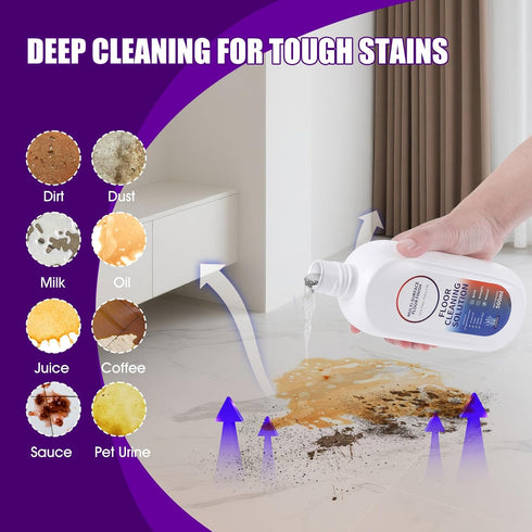 NXPPYY 4 Floor Cleaning Solution Compatible with Tineco iFLOOR Series, All Robot Vacuums & Wireless Wet-Dry Mops
