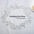 Jakawin Bride Wedding Pearl Hair Vine Silver Rhinestone Hair Piece Bridal Hair Accessories for Women and Girls