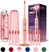 Wagner Stern WHITEN+ Edition Whitening Electric Toothbrush with Pressure Sensor, 5 Brushing Modes, 8 Soft Brush Heads