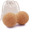 KITWILD Cork Peanut Massage Ball, Peanut Double Lacrosse Massage Ball for Deep