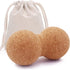 KITWILD Cork Peanut Massage Ball, Peanut Double Lacrosse Massage Ball for Deep