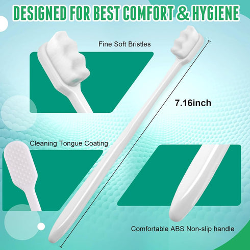 24 PCS Ultra Soft Toothbrush - Extra Soft Bristles for Adults, Gentle on Fragile Gums