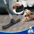 MR.SIGA 3 in 1 Pet Hair Removal Rubber Broom with Built-in Squeegee, 61 inch Adjustable Handle
