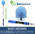 EVERSPROUT Cobweb Duster and Extension-Pole Combo, 1.5-to-3 Foot, 8-10 Ft Reach, Soft Bristles, Lightweight