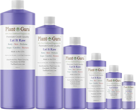 Plant Guru Eat It Raw Fragrance Oil 8 fl. oz. for Aromatherapy, DIY Soap, Candles, Bath Bombs