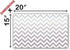 Flexicore Packaging Metallic Silver Zig Zag Chevron Gift Wrap Tissue Paper, 15 Inch X 20 Inch, 10 Sheets, Silver for