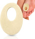 Oval Felt Callus Protective Pads, Adhesive Foot Pads Surrounding Calluses from Rubbing on Shoes, 1/8", 25 Pack