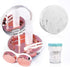 Contact Lens Travel Kit with Cleaner Washer, Portable Contact Box with Mirror and Tweezers for Daily Outdoor Use